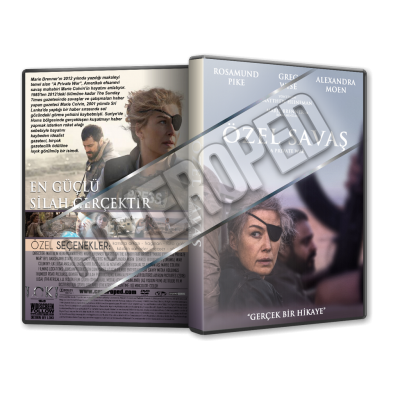 Özel Savaş - A Private War 2018 Türkçe dvd cover Tasarımı